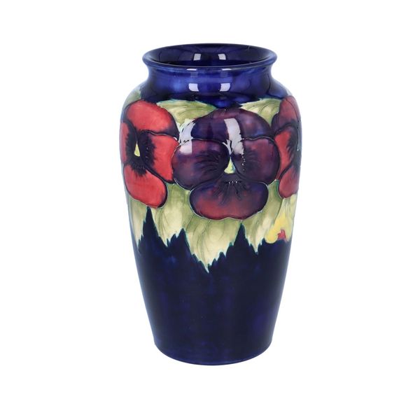 William Moorcroft Pansy Vase