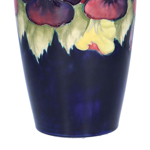 William Moorcroft Pansy Vase