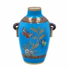 Pair Of Minton Cloisonné Vases & Inspired By Christopher Dresser