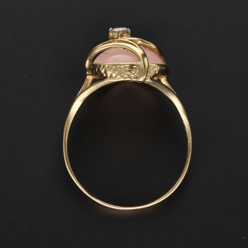 Vintage 9ct Gold Rose Quartz Ring image-6