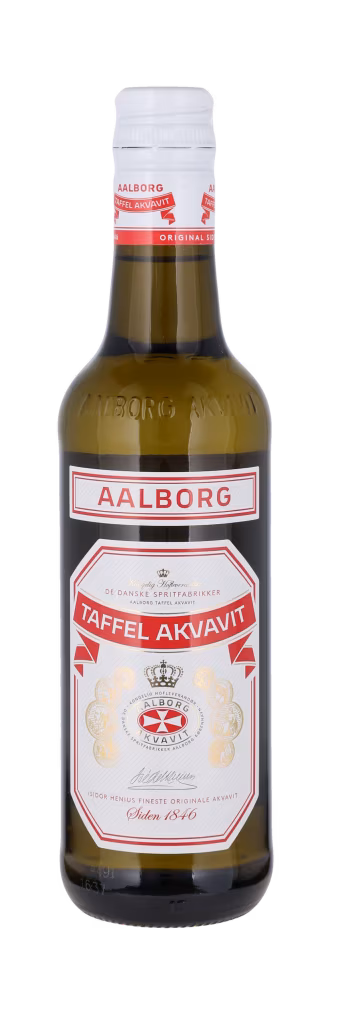 ÅLBORG TAFFEL AKVAVIT 35 Cl. Akvavit/Aquavit Rød Ålborg Rød Aalborg