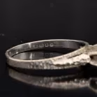 18ct Retro Gold Diamond Ring. London 1973