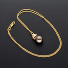 18ct Gold Pearl and Diamond Necklace