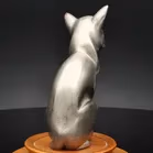 Art Deco Bronze Fox Car Mascot. G Laurent.