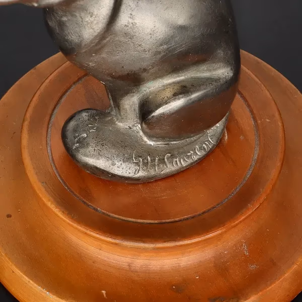 Art Deco Bronze Fox Car Mascot. G Laurent.