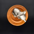Art Deco Bronze Fox Car Mascot. G Laurent.