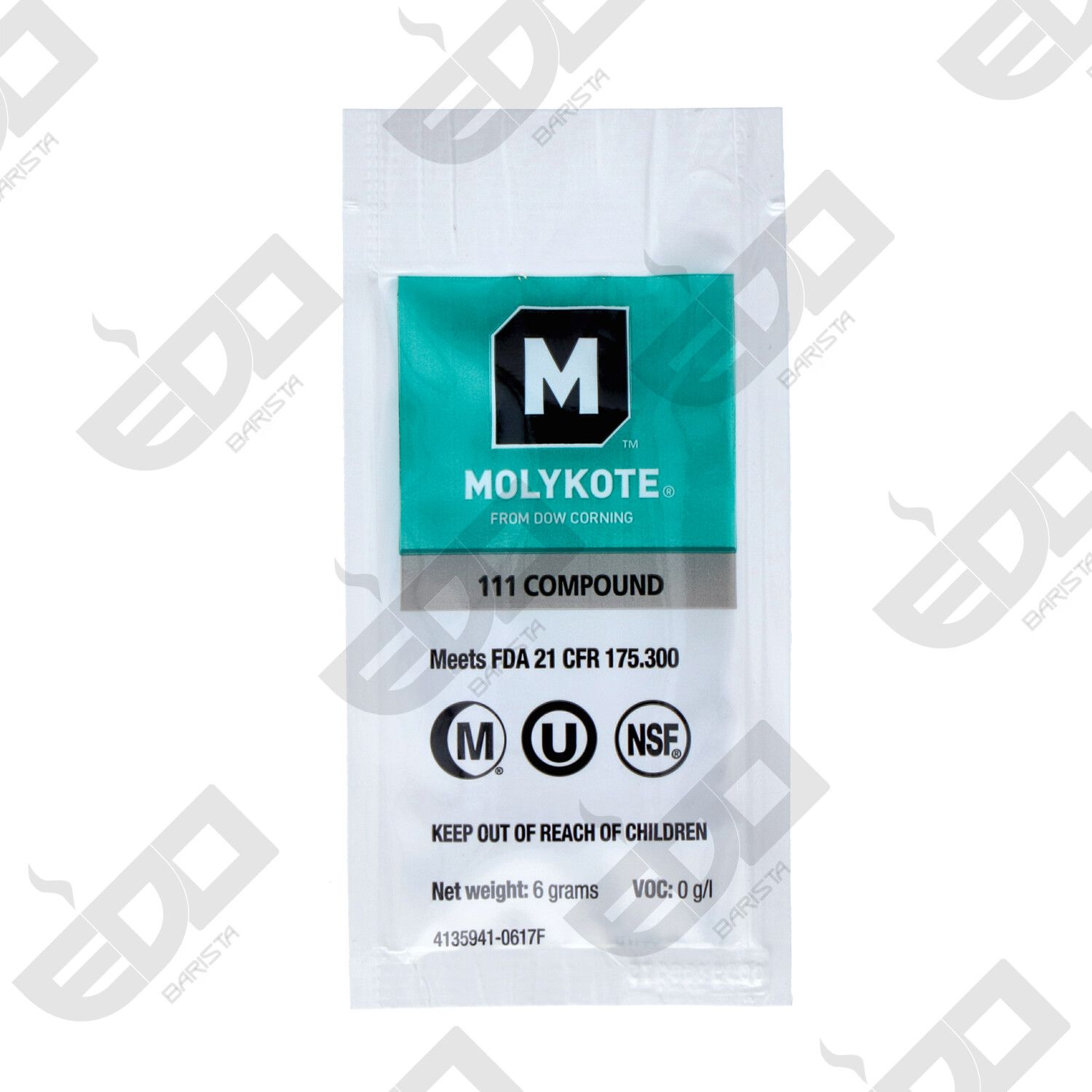 GREASE MOLYKOTE 111 COMPOUND - PACKET 6gr - NSF