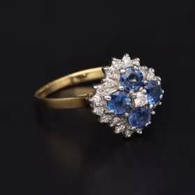 18ct Gold Sapphire and Diamond Ring