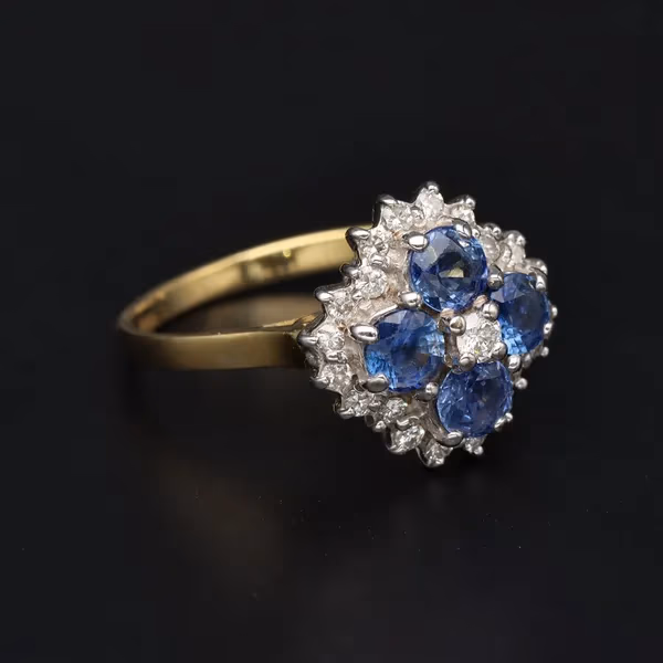18ct Gold Sapphire and Diamond Ring