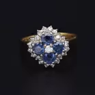18ct Gold Sapphire and Diamond Ring