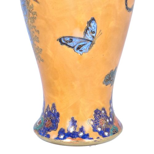 Art Deco Carlton Ware Chinese Bird & Cloud Vase image-3