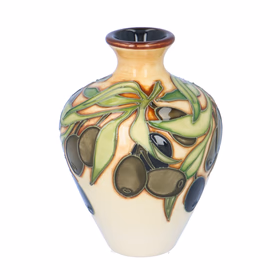 Moorcroft 'Mediterranean Olives' Small Vase