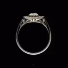 Art Deco Style Platinum and Diamond Ring