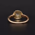 19th Century 15ct Gold Rose Cut Diamond Cluster Ring