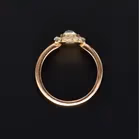 19th Century 15ct Gold Rose Cut Diamond Cluster Ring
