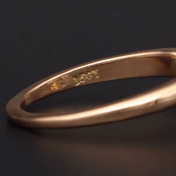 19th Century 15ct Gold Rose Cut Diamond Cluster Ring