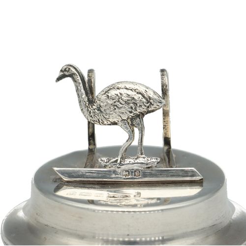 Edwardian Solid Silver Emu Menu Holder image-5