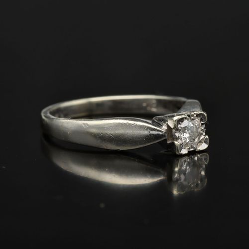 Gold Diamond Ring. Small Size image-1