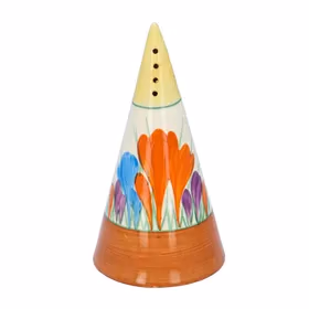 Clarice Cliff Crocus Sugar Sifter Conical