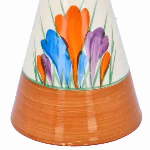 Clarice Cliff Crocus Sugar Sifter Conical