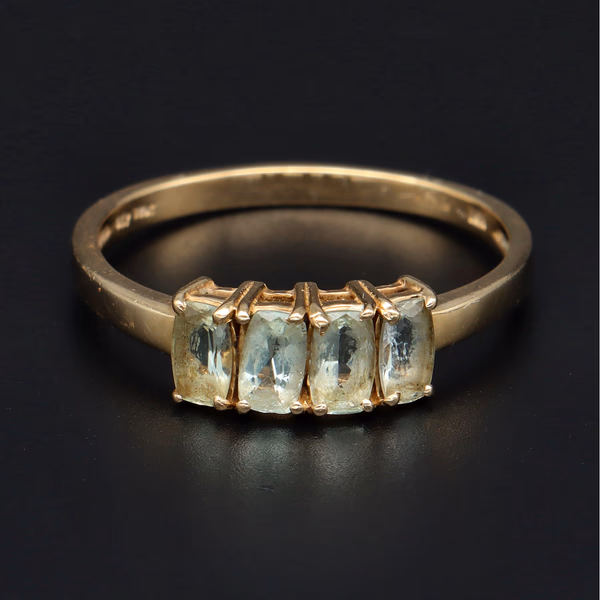 9ct Gold Aquamarine Ring