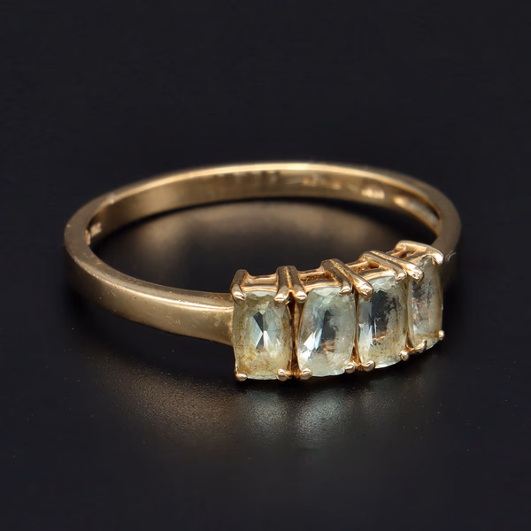 9ct Gold Aquamarine Ring