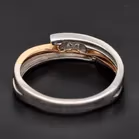 18ct Bi Colour Gold Diamond Ring