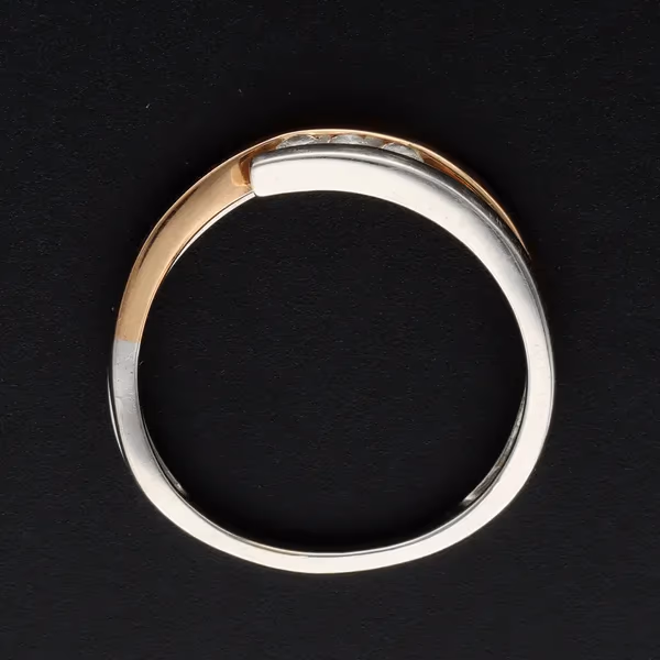18ct Bi Colour Gold Diamond Ring