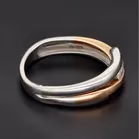 18ct Bi Colour Gold Diamond Ring