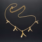 Gold Vermeil Fluid 'V' Necklace