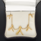 Gold Vermeil Fluid 'V' Necklace