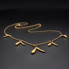Gold Vermeil Fluid 'V' Necklace