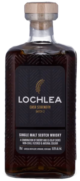 LOCHLEA CASK STRENGTH Batch 3 Single Malt Inkl. giftbox