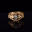 360° view of The Antique Victorian 1876 Pearl Cameo Flower Mourning Ring