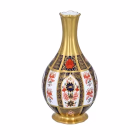 Royal Crown Derby Imari 1128 “Golden Orchid” Vase