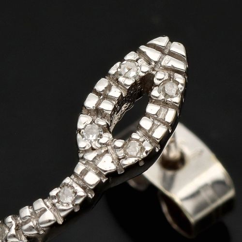 Gold Diamond Snake Earrings image-5