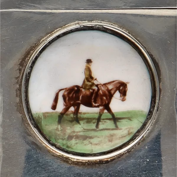 20th Century Silver & Enamel Vesta Case