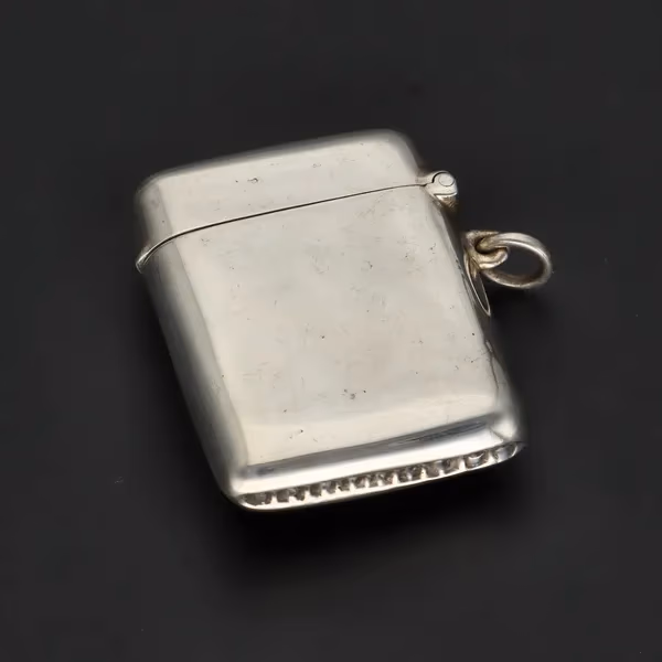 20th Century Silver & Enamel Vesta Case