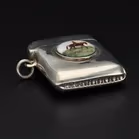 20th Century Silver & Enamel Vesta Case
