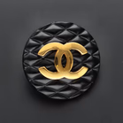 Chanel Vintage Coco Mark Matelasse Clip On Earrings