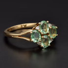 9ct Gold Emerald and Diamond Ring