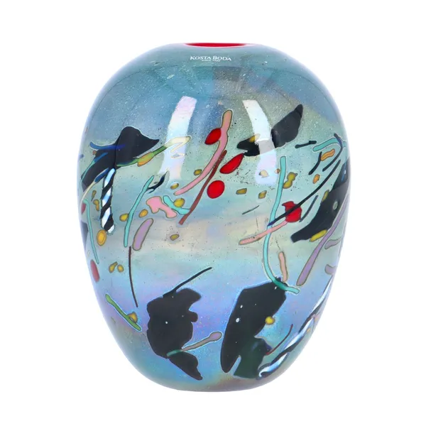 Very Rare Kosta Boda Atelier Art Glass Vase