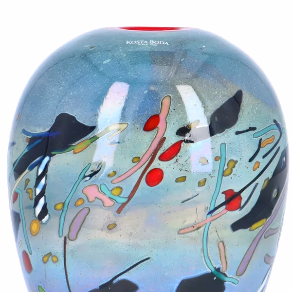 Very Rare Kosta Boda Atelier Art Glass Vase