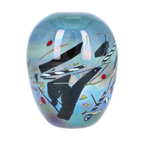 Very Rare Kosta Boda Atelier Art Glass Vase image-2