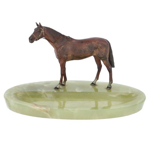 Cold Painted Bronze Horse Desk tidy image-2