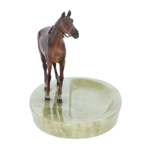 Cold Painted Bronze Horse Desk tidy image-3