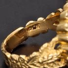 18ct Yellow Gold Lapis Lazuli & Diamond Floral Ring