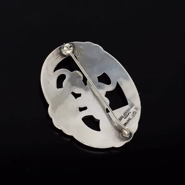 Georg Jensen Silver Moonlight Grapes Brooch