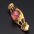 15ct Yellow Gold Murrle Bennett Art Nouveau Brooch