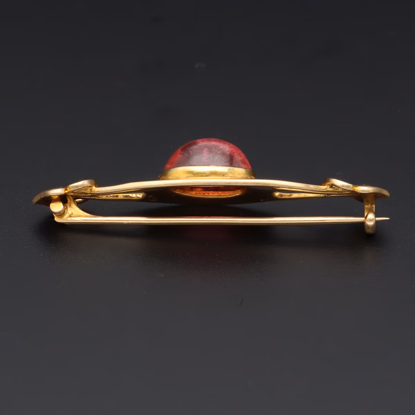 15ct Yellow Gold Murrle Bennett Art Nouveau Brooch
